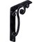 Ekena Millwork Avery Wrought Iron Bracket, (Single center brace), Antiqued Pewter 1 1/2"W x 5 1/2"D x 8"H BKTM01X05X08SAVAPW - alternate 1